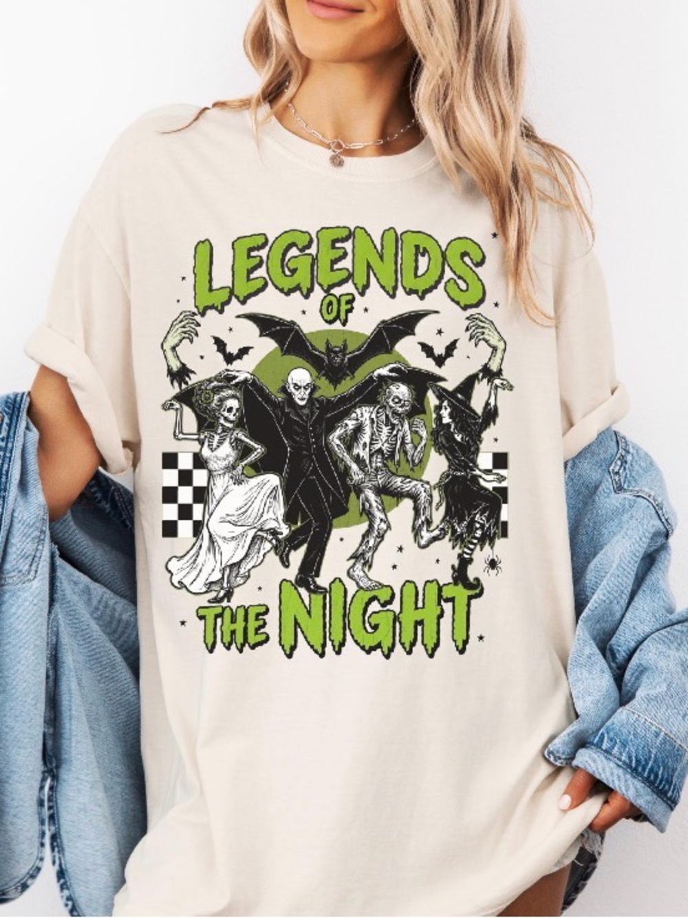 Horror Movie Shirt, Spooky Season Comfort Colors Tee, Gothic Skeleton Witch Top